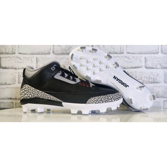 Nike Jordan 3 Retro MCS Black Fire Red Cement Grey FZ8627-001 Men's Size 12.5 - Picture 1 of 6